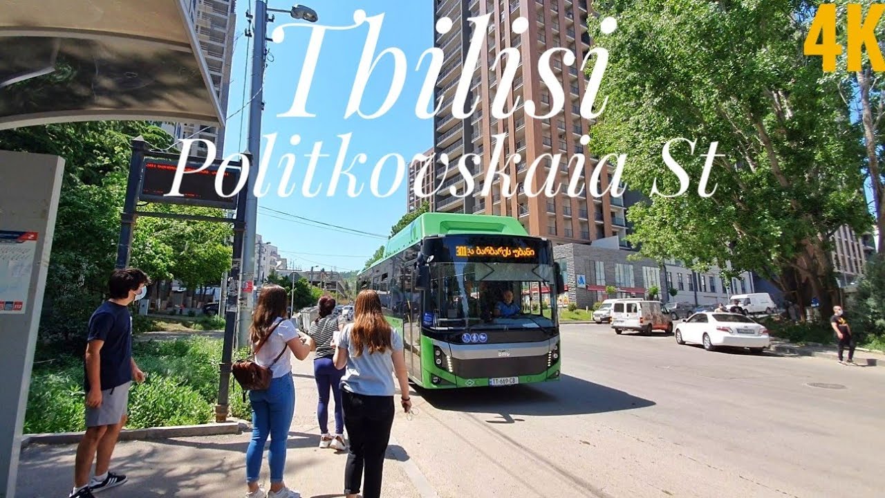 【4K】Walking in Georgia, Tbilisi / Ana Politkovskaia St