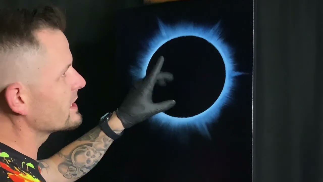 Blue Eclipse - Oil Painting Tutorial - Wet on Wet Landscape Techniques by PaintWithJosh