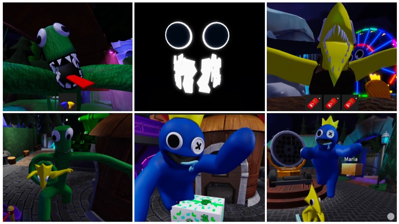 Rainbow Friends 2: Original Jumpscares VS Milkshake Jumpscares (ALLMONSTERS)#roblox #rainbowfriends 