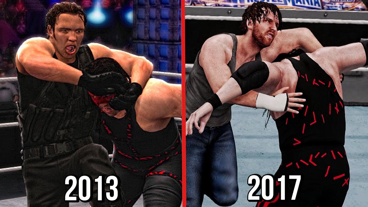 The Evolution Of Dean Ambrose's Dirty Deeds ( WWE 2K14 To WWE 2K18 )