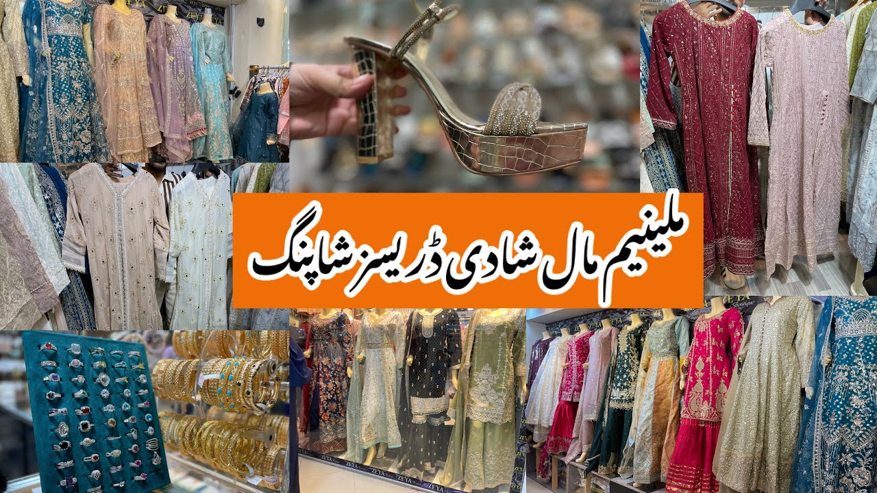 Millennium Mall-Affordable heel,maxi,fancy,partywear dress shopping in local mall Karachi