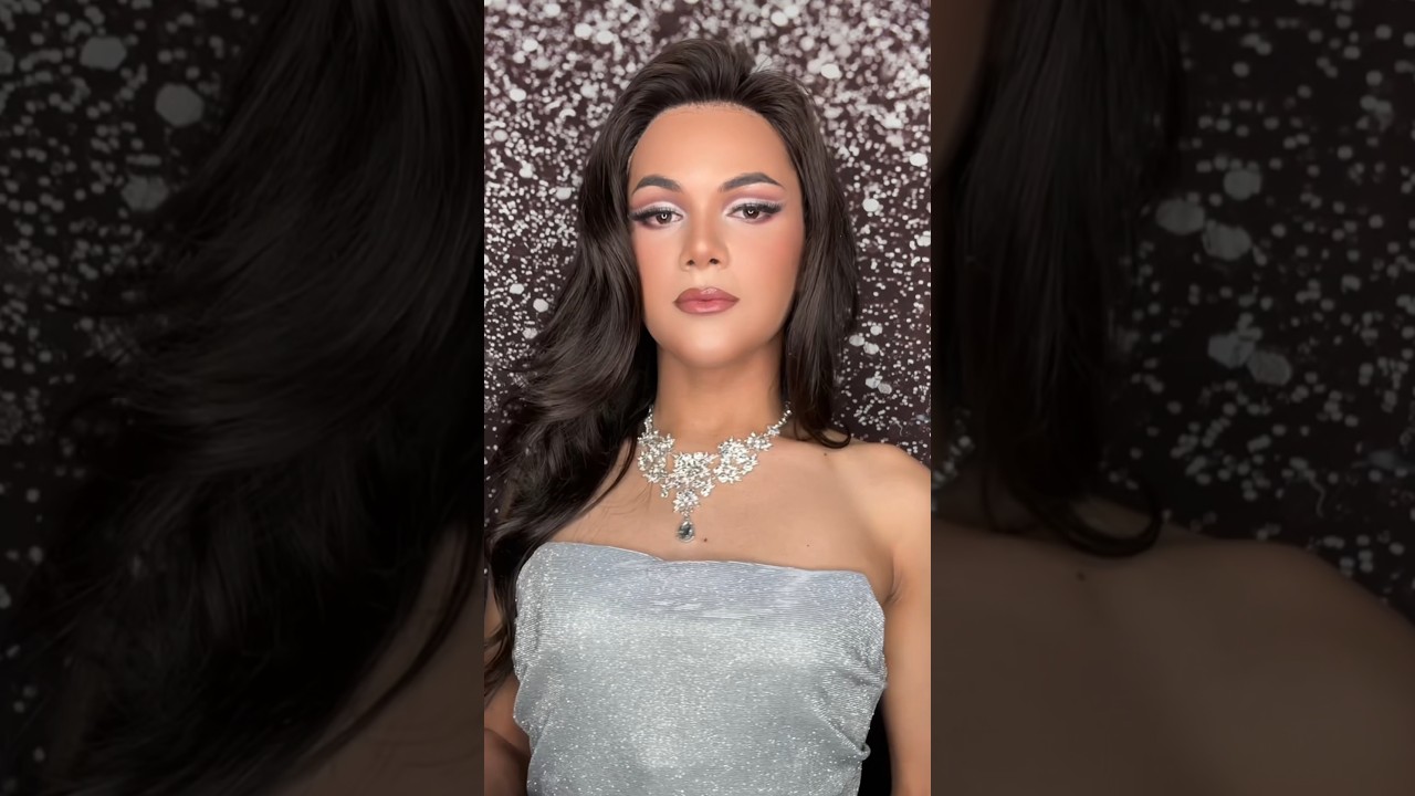 viral male to female transformation #makeup #makeuplook #makeuptransformation #mtf