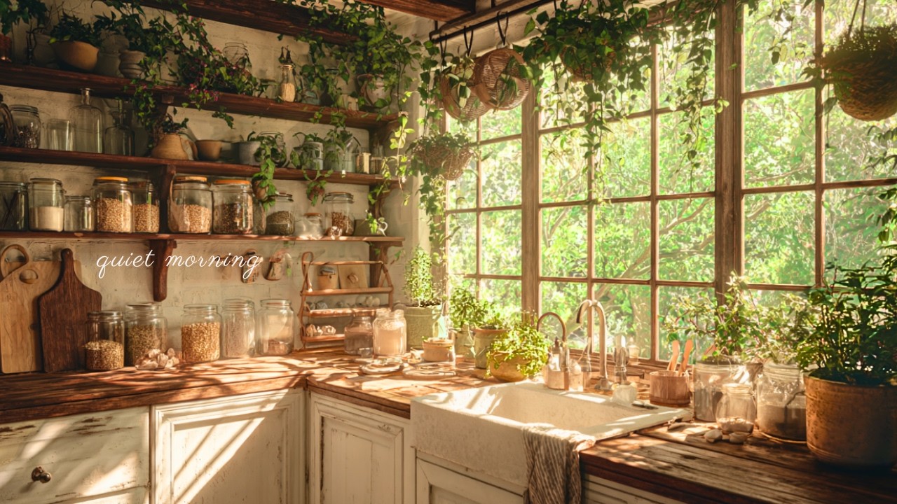 a quiet playlist for a kitchen that feels like home 🪴(calm piano for studying & relaxing)