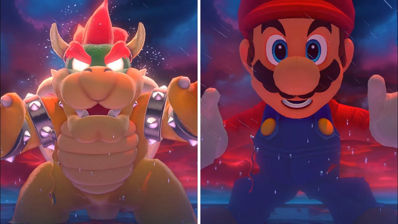 Bowser's Fury - Bowser VS Evil Mario (Comparison)