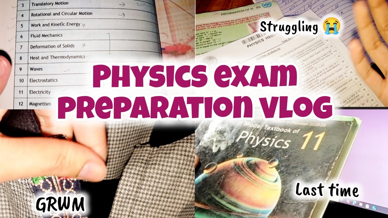 How I prepare for my physics exams 📚|2nd annual 😭|struggling ✨ with syllabus||as a Fbise student 🎀