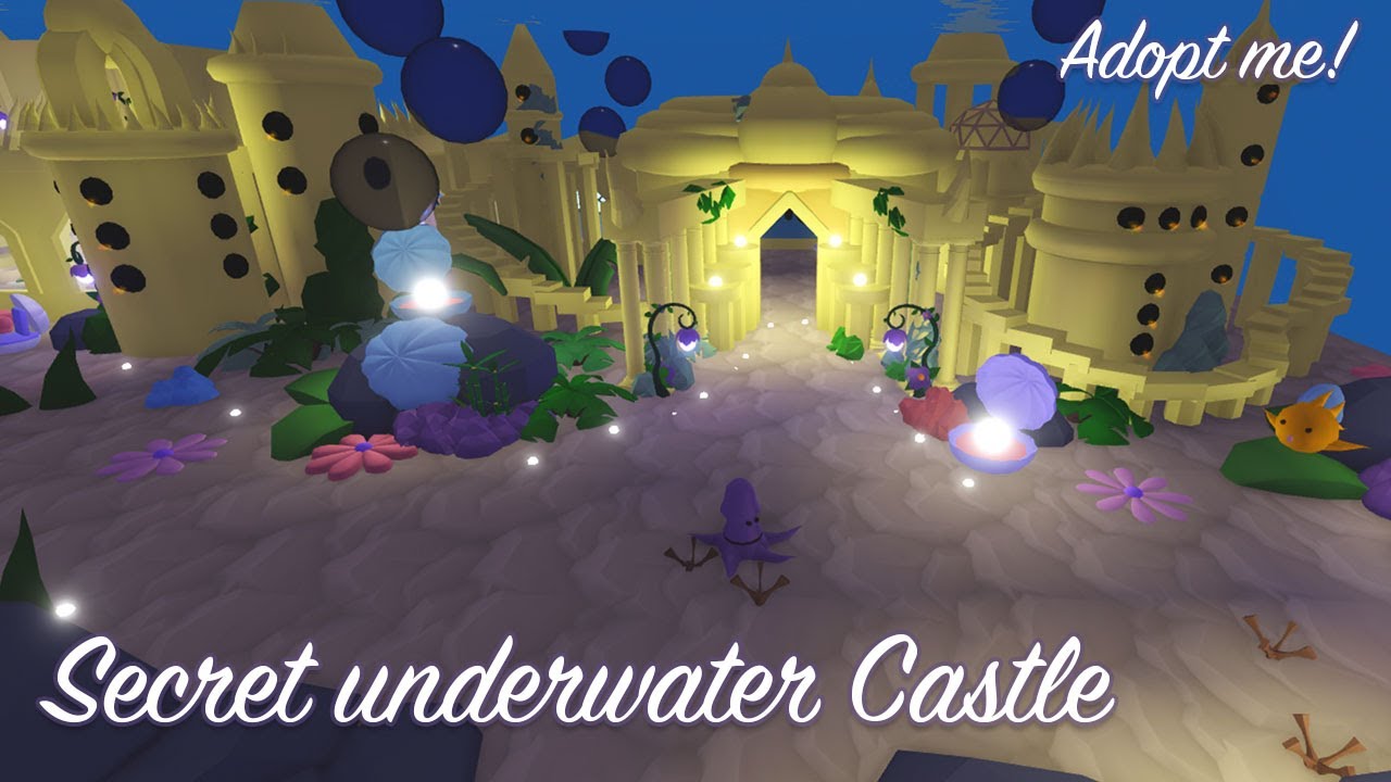 There's a SECRET underwater Castle in my VIP Home *FULL TOUR* Adopt me! Roblox