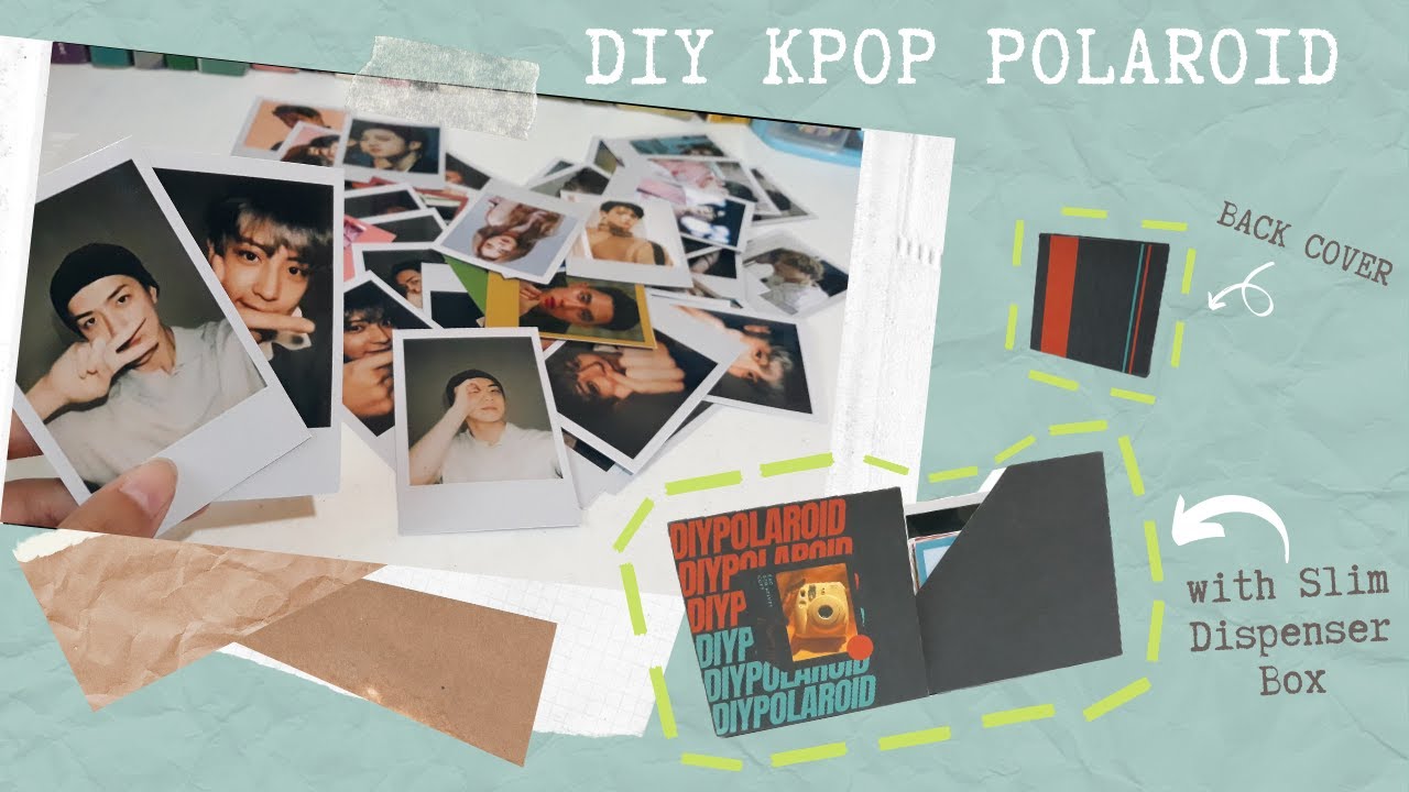 DIY KPOP Polaroid with Dispenser Box