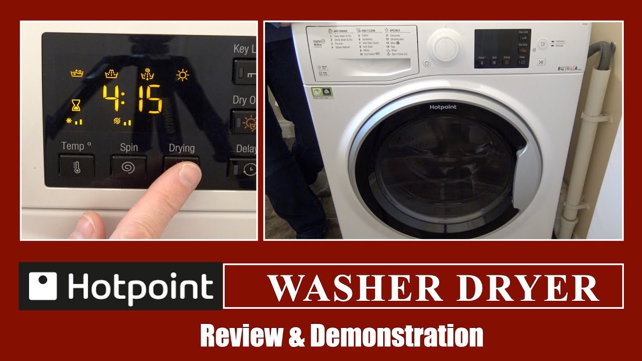 Обзор и демонстрация стирально-сушильной машины Hotpoint RG8640