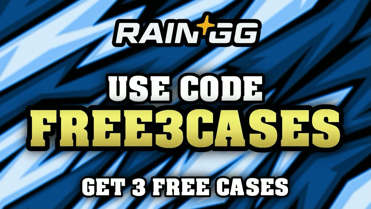 Rain.gg 3 FREE CASES Promo Code 2025 🎁💸 | Use Code FREE3CASES for Rain GG Free Case + Bonus!