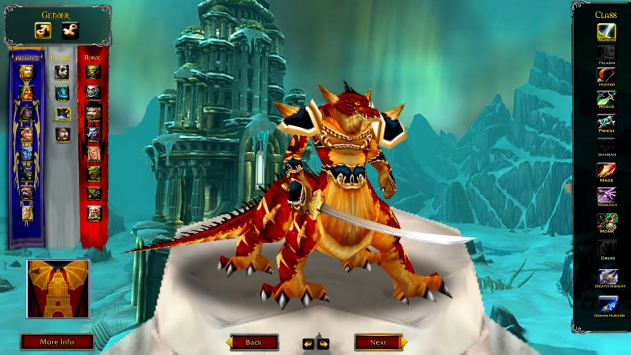 Razas que Nunca Llegaron a World of Warcraft
