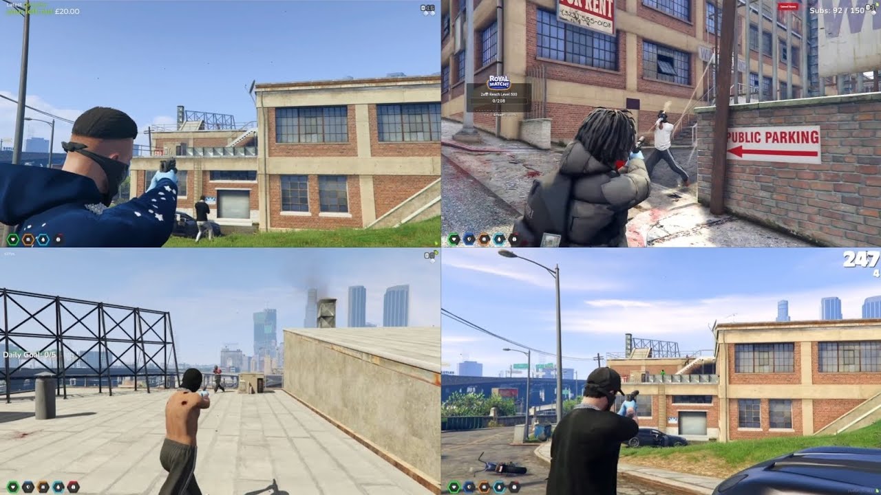 DLD (Manor) Устройте перестрелку с 510 (вид от нескольких точек зрения) | Time2RP GTA RP