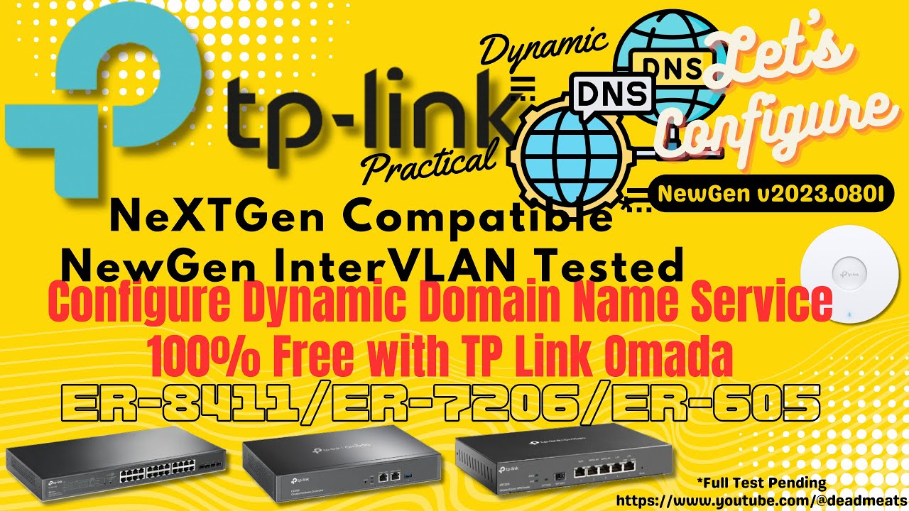 LC55: TP Link ER-605 ER-7206 ER-8411 Use 100% FREE Dynamic Domain Name (DDNS) with TP Link Omada