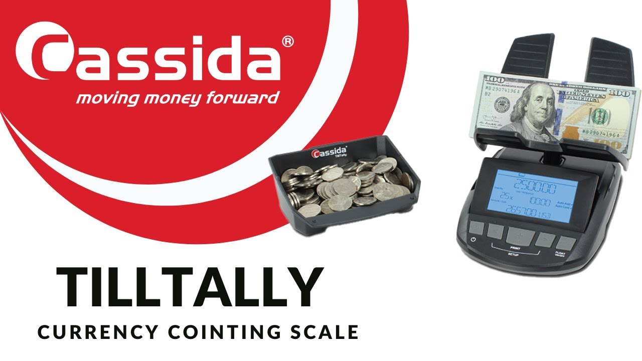 Cassida TillTally: Count Your Cash Drawer in 1 Minute! Fast and Accurate Money Counting
