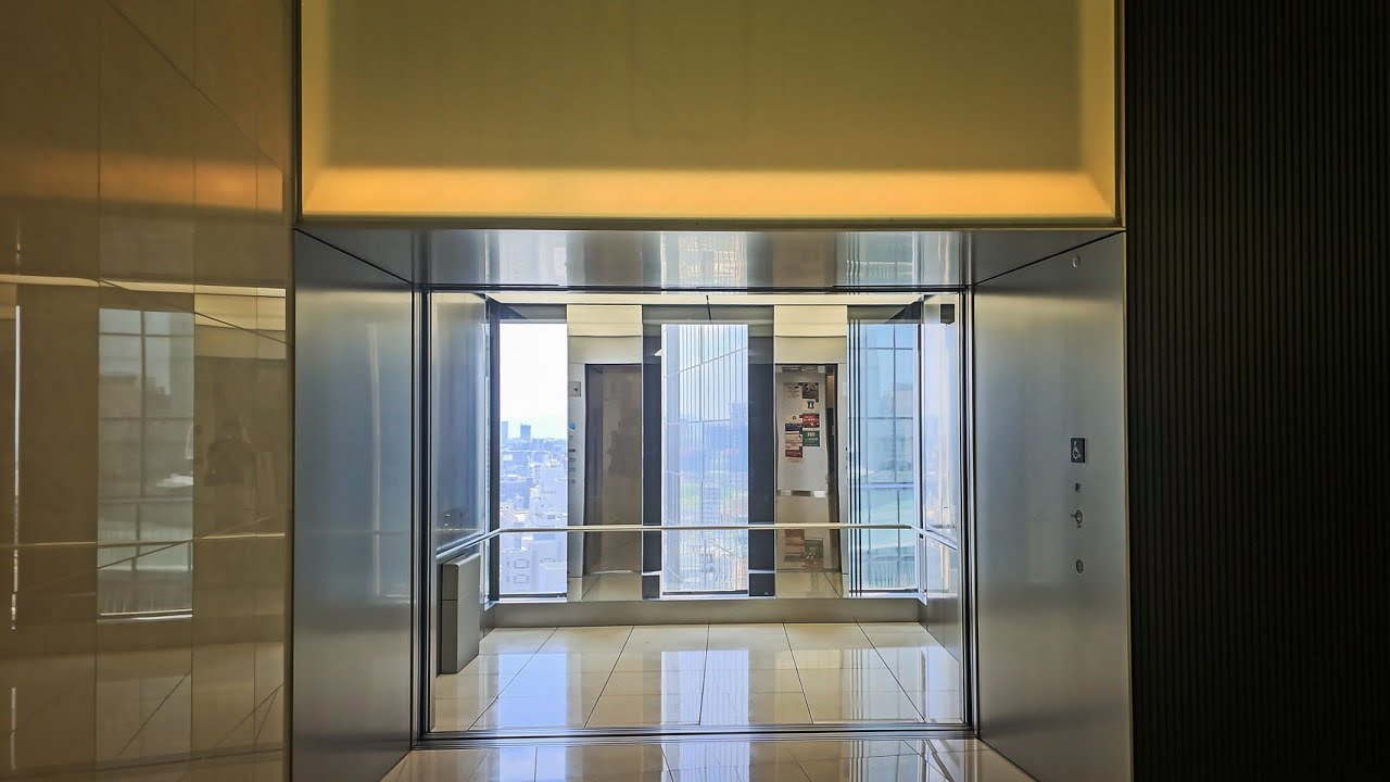80인승 고속 전망용!!ㅣ일본 오사카시 우메다 한큐빌딩 오피스타워 셔틀 미쓰비시 엘리베이터ㅣEp. 1ㅣ한 엘