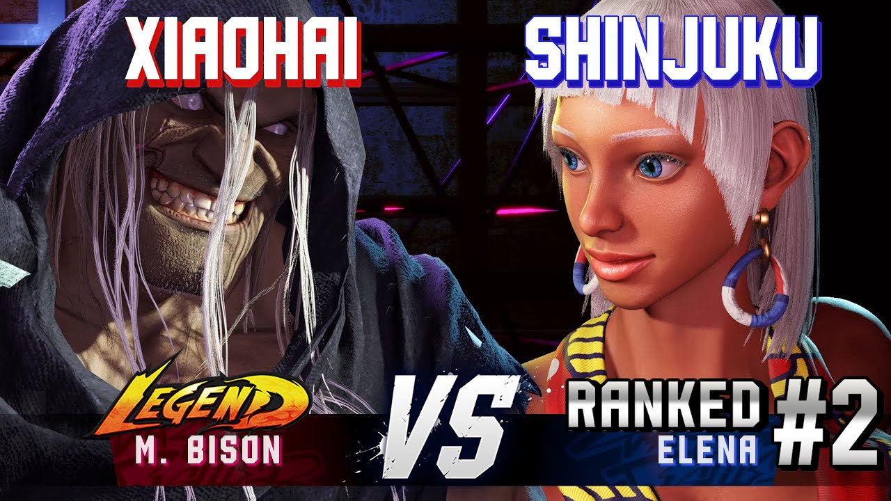 SF6 ▰ XIAOHAI (M.Bison) vs SHINJUKU (#2 Ranked Elena) ▰ High Level Gameplay