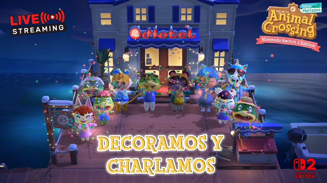 Vemos amiibos viejos, decoramos y charlamos 🌺 Animal Crossing: New Horizons | Directo chill 🌴