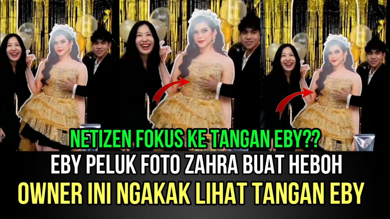 ANGAKAK! Eby Peluk Foto Zahra Katakan Rindu, Owner Ini Ketawa Lihat Tangan Eby!