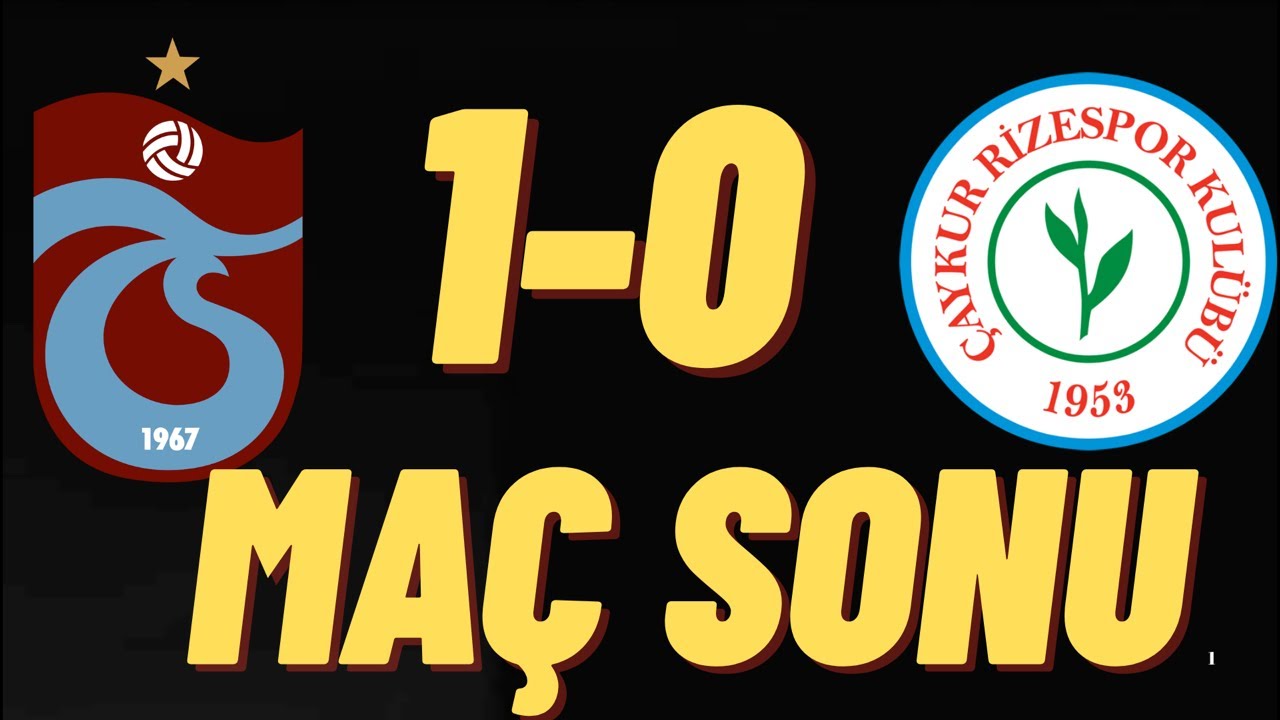 Giray Kaçar kanalı canlı yayında Trabzonspor 1-0 çaykurrizespor maç sonu goller ve pozisyonlar