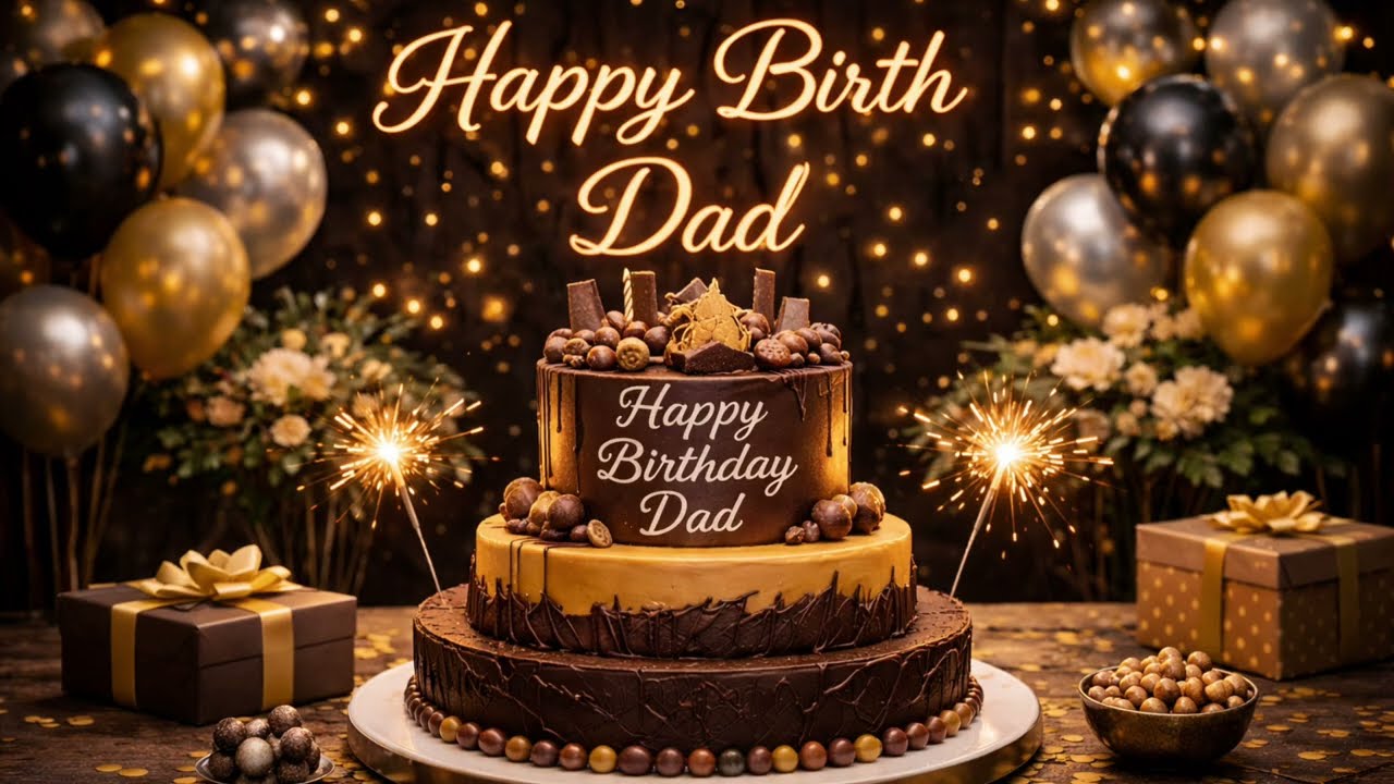 Happy Birthday Dad – Sweet Female Voice Birthday Song | Special Dad Wish#birthday #usa #cake