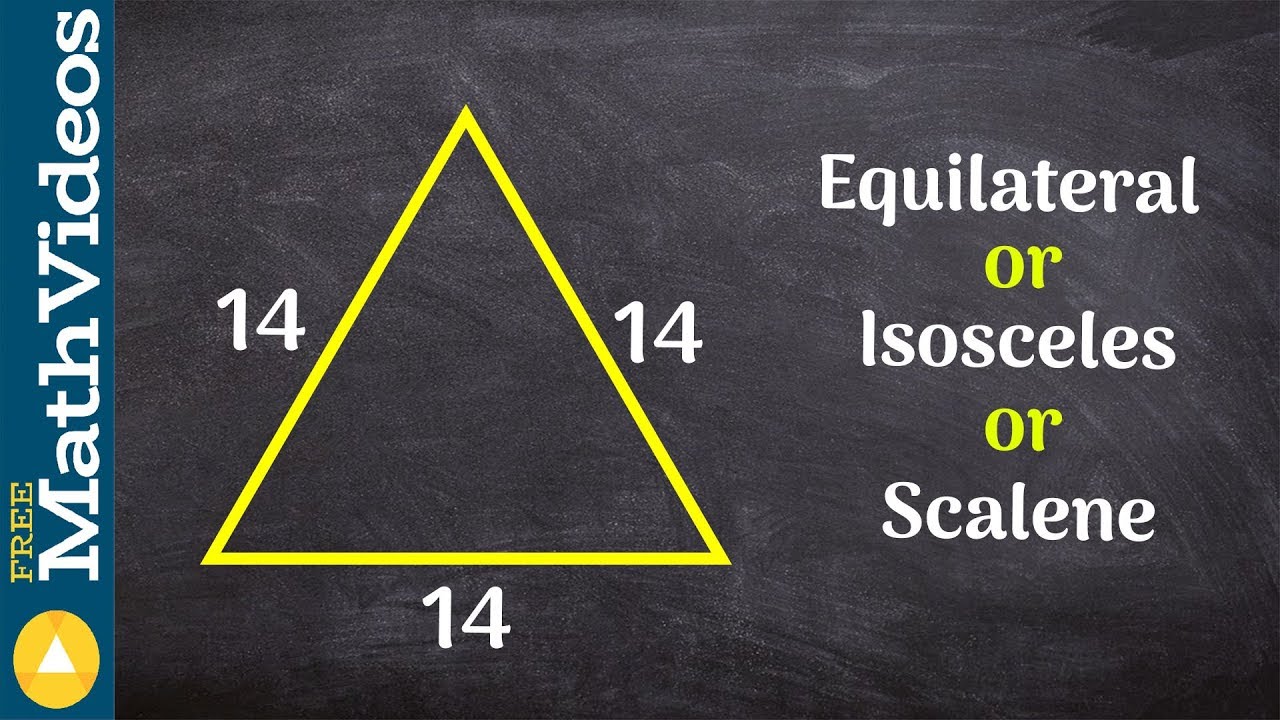 Learn to classify a triangle based on the sides of the triangle ex 7