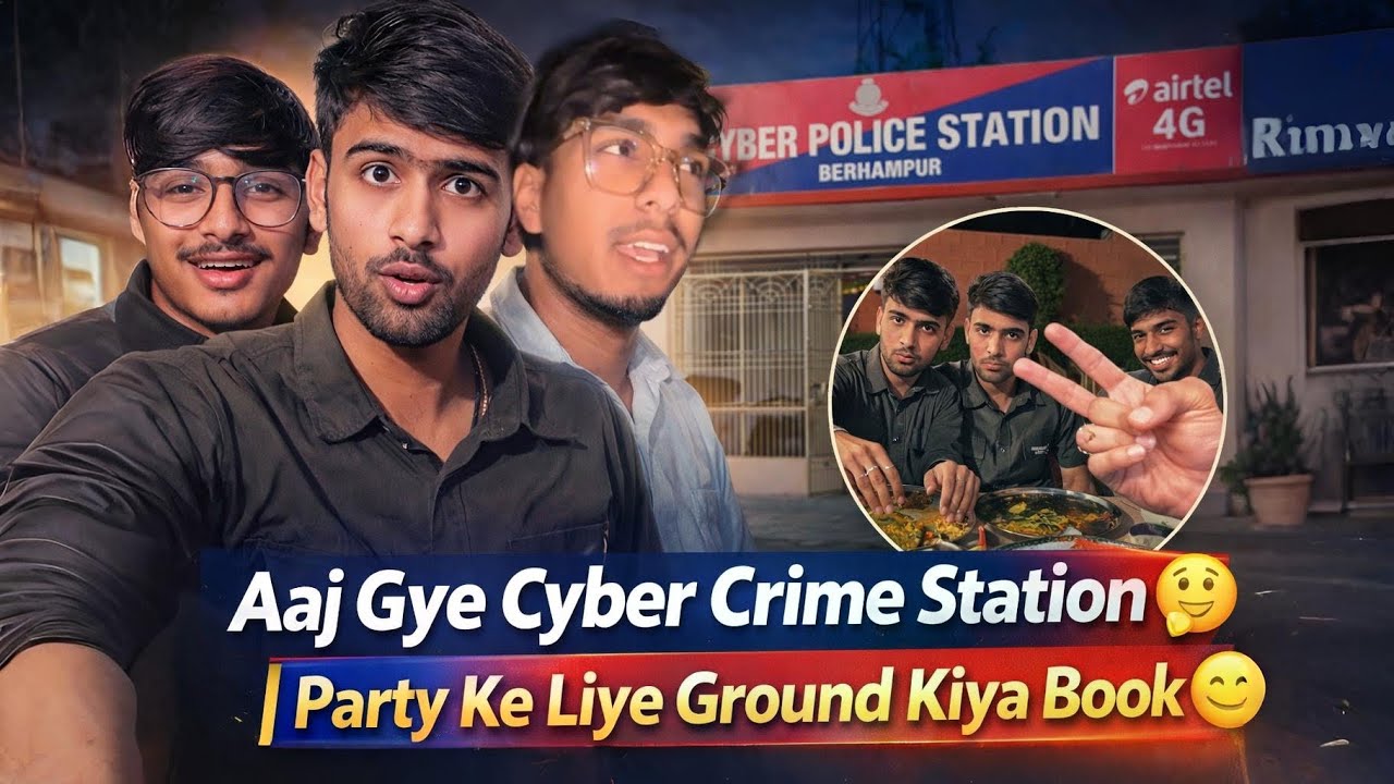 Aaj Gye Cyber Crime Police Station 🤔| Party Ke Liye Piche  Ka Ground Kiya Book ☺️