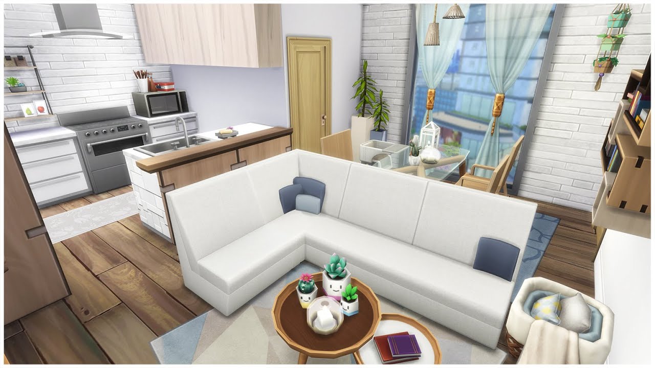 Single Mom with 2 boys Apartment - 1310 21 Chic Street || The Sims 4 Speed Build || NoCC