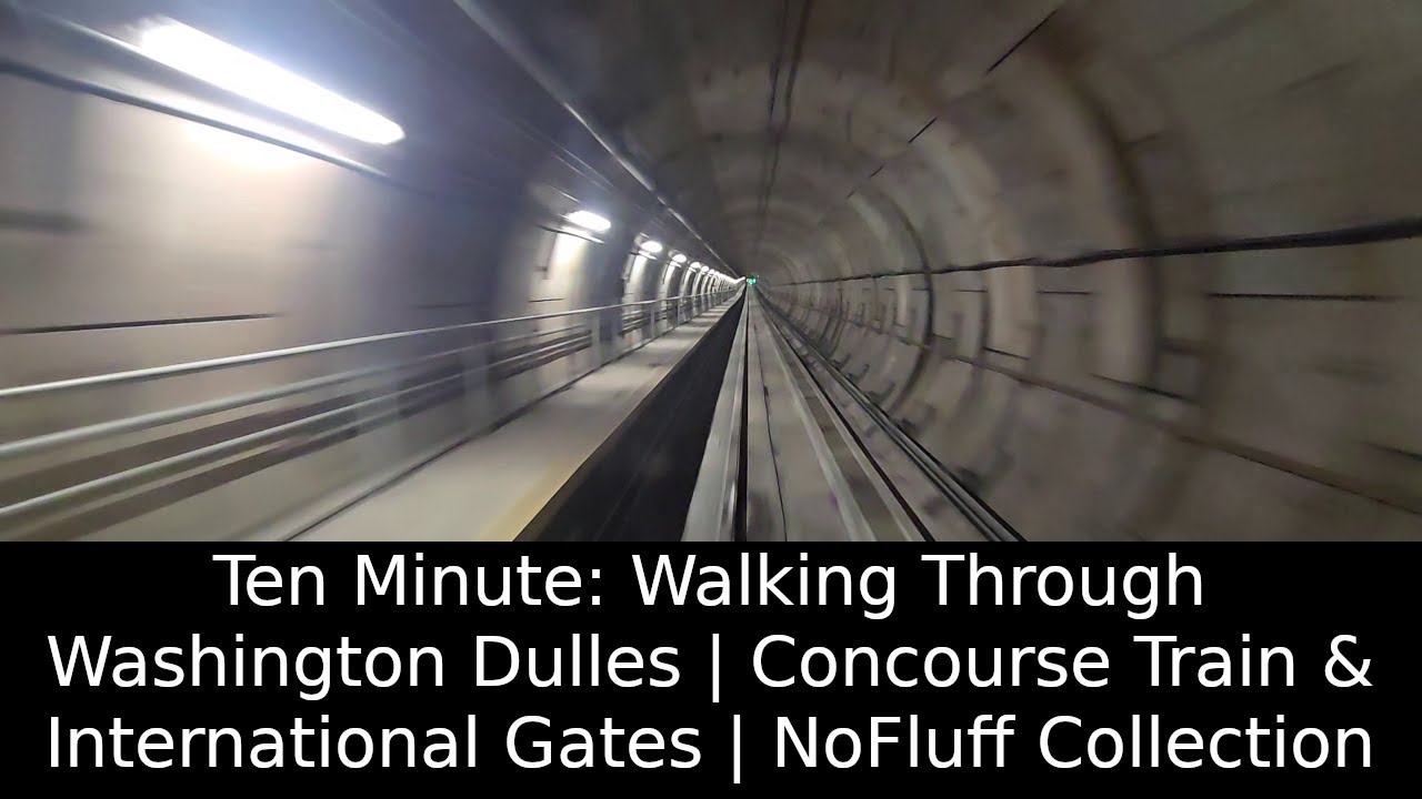 Ten Minute: Walking Through Washington Dulles | Concourse Train & A Gates | NoFluff Collection
