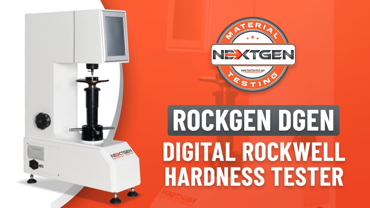 NG-RockGen DGEN Series - Digital Rockwell Hardness Tester - ASTM E18 - NextGen Material Testing, Inc