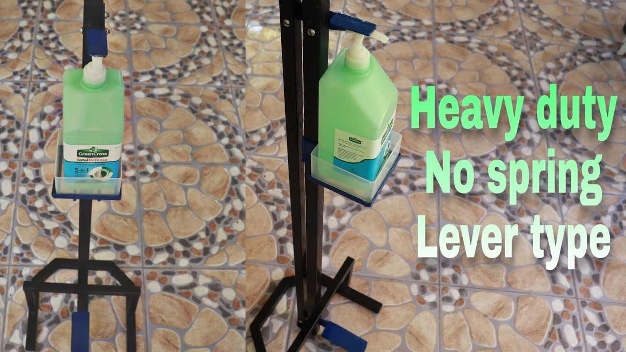 How to make foot operated hand sanitizer dispenser | heavy duty | no spring | lever type