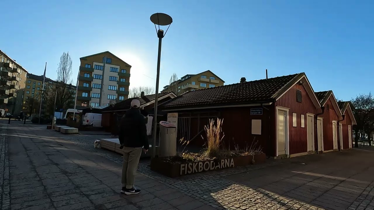 Gothenburg Walk from Redbergsplatsen Olskroken to  4k se