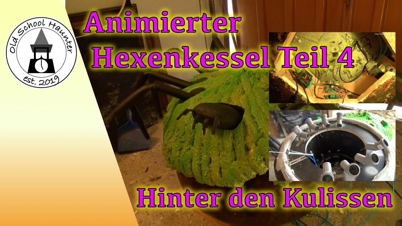 Animierter Halloween Hexenkessel - Blick Hinter die Kulissen [Technik und Steuerung DIY]