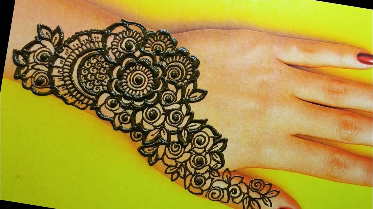  Beautiful Floral Mehndi Design 🌸 | Simple & Elegant Mehndi Tutorial Step by Step