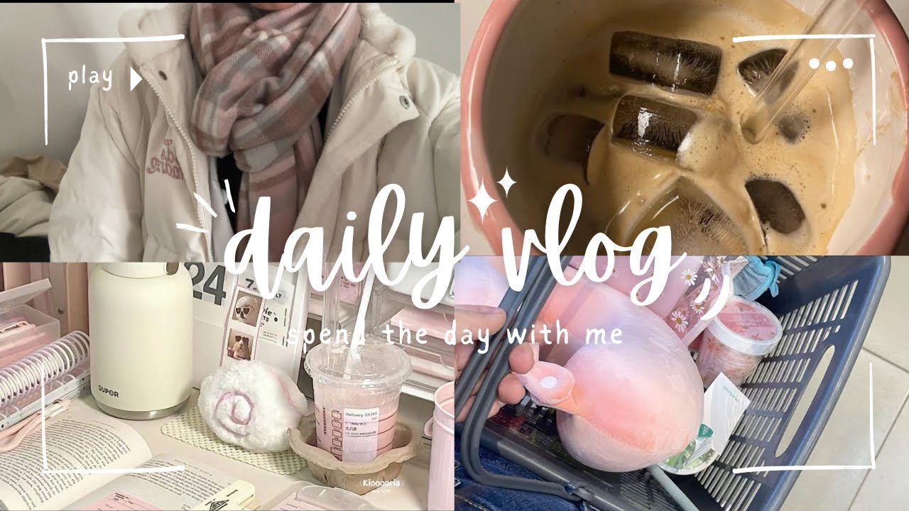 student diaries | school day , shopping , study ☘︎ ݁˖˚ ༘🪽𖦹⋆｡˚ 