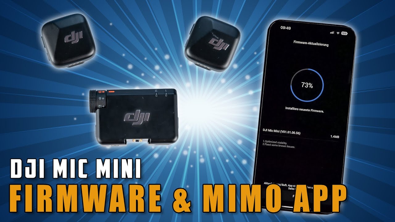 DJI Mic Mini 🎤 Firmware Update & Mimo App Einstellungen