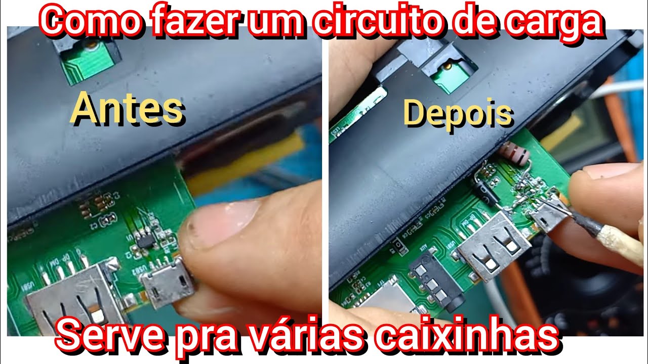 Caixinha de som não carrega Ci de carga LTH7 queimado, como fazer circuito de carga resistor+diodo🔋