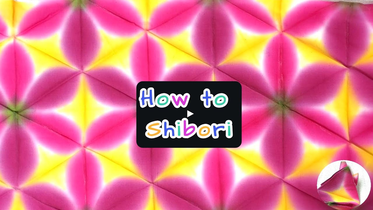 Shibori Itajime using a tie-dye kit