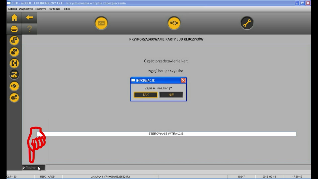 [PL/EN] Renault Laguna 2 - Programowanie kart za pomocą Renault CAN Clip