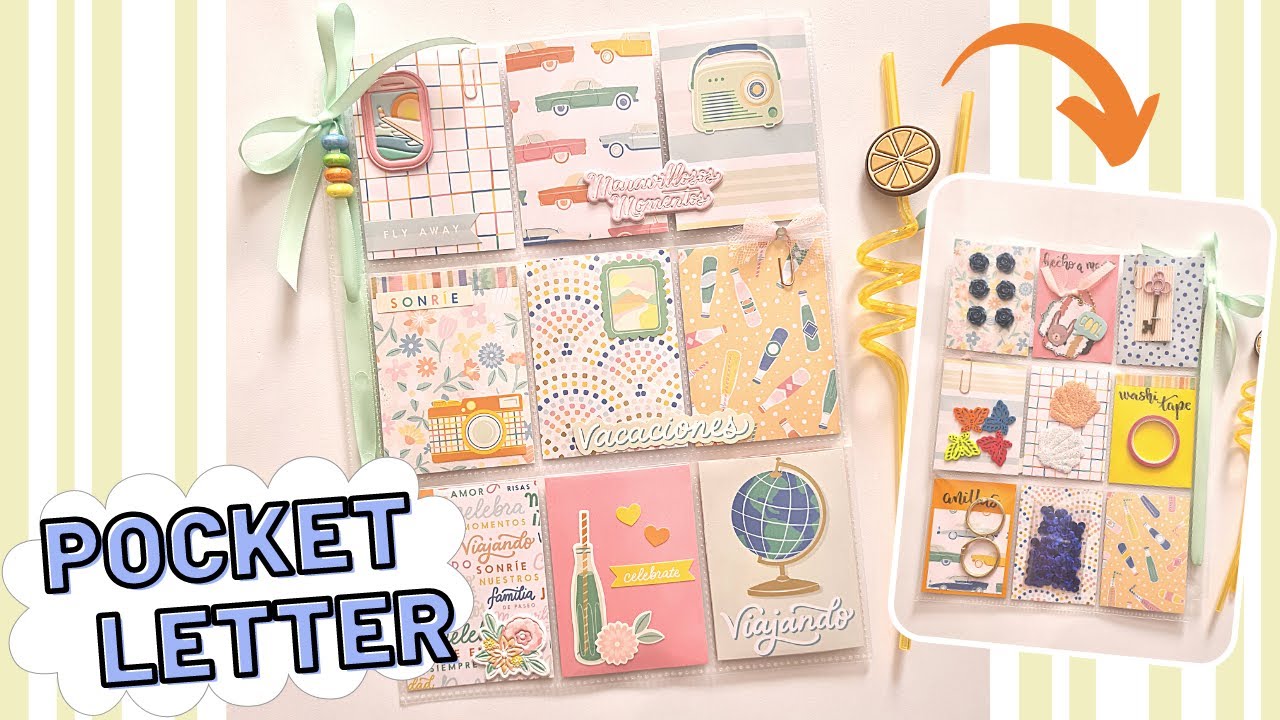 💌POCKET LETTER para intercambio scrapero | Ideas Scrapbooking