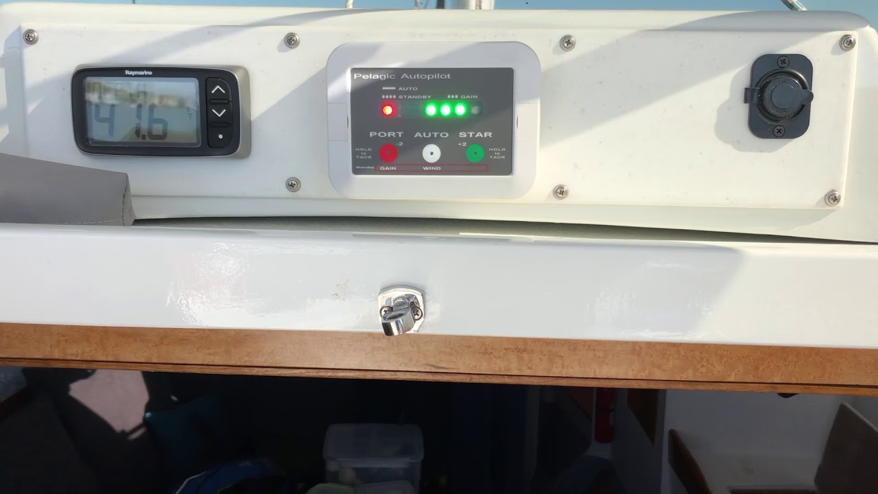 Testing out the Pelagic Autopilot on Farrier 39 trimaran Ravenswing