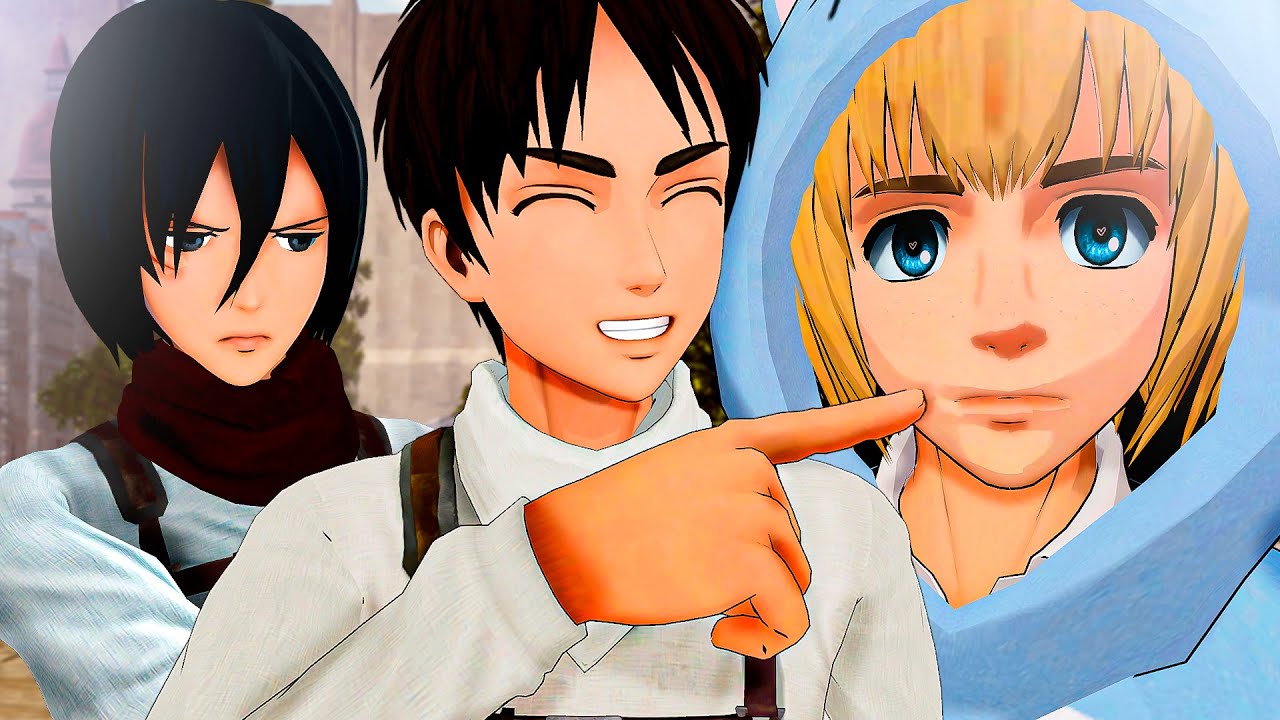 Eren Yeager e Armin Arlet deixam mikasa com Ciumes AOT VR