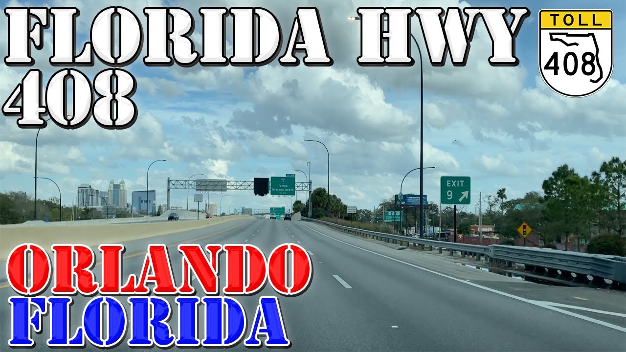 FL-408 East - Orlando - Florida - 4K Highway Drive
