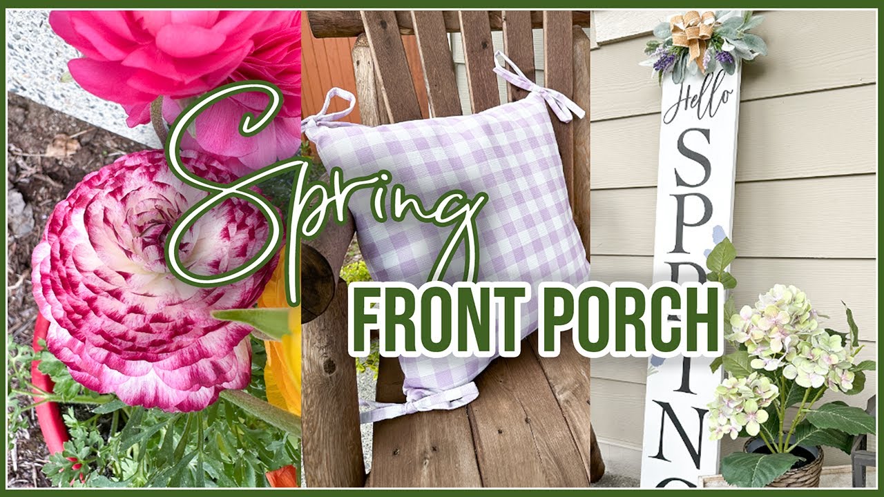 2025 SPRING FRONT PORCH CLEAN AND DECORATE WITH ME | Home Decor Ideas