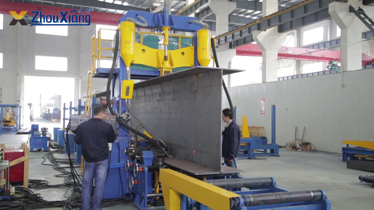 Automatic H beam welding line