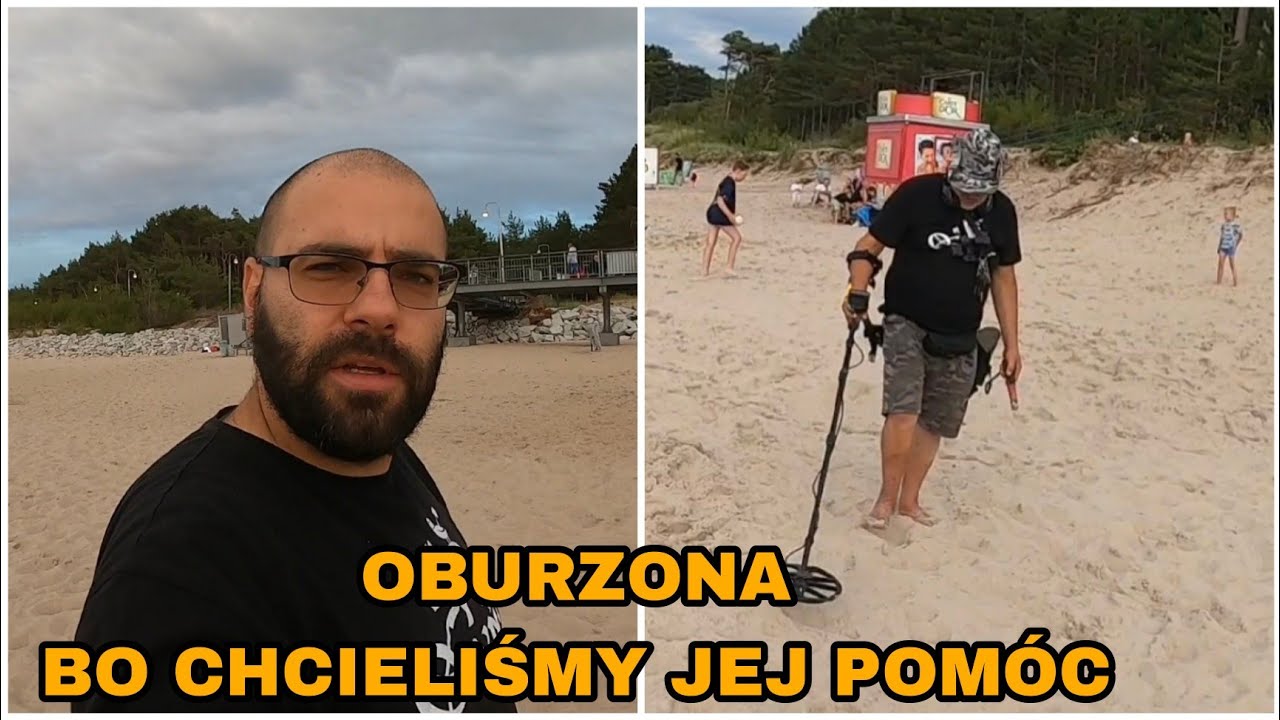 Przyjechałem do Mielna i zdziwiłem się na poszukiwaniach na plaży.