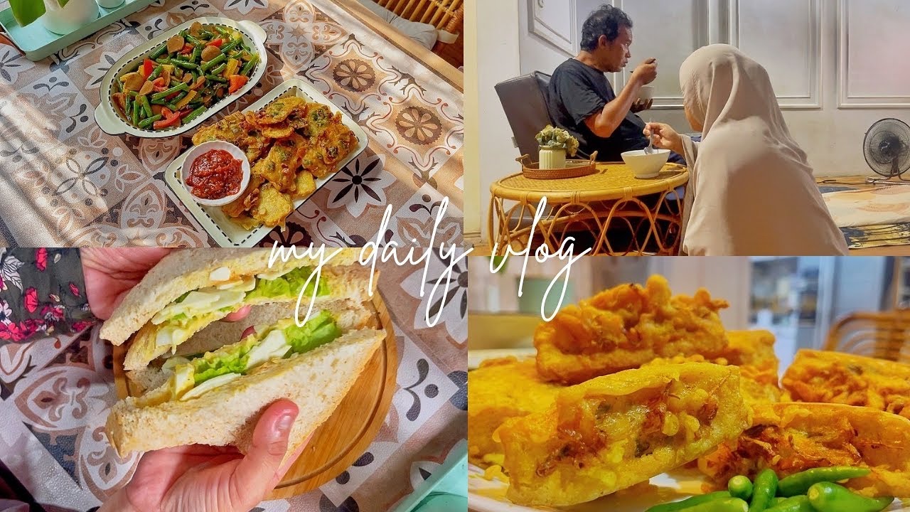 #dailyvlog RUTINITAS HARIAN IRT/ MASAK MENU SIMPEL/ SEHARIAN HUJAN BIKIN TAHU ISI DAN JAJAN SEKUTENG
