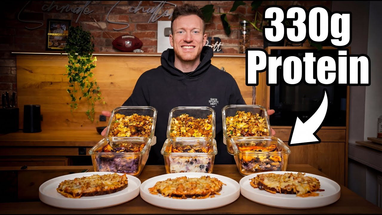 3 Tage VORKOCHEN für Abnehmen & Muskelaufbau (Viel Protein)  