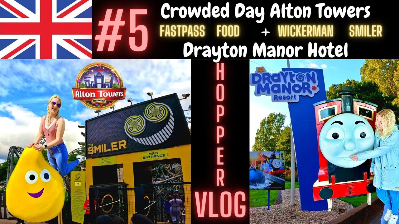 #5 UK Tour 2023 / Crowded Alton Towers / Drayton Manor Hotel / Vlog / Fazeley / Tesco / Cemetery