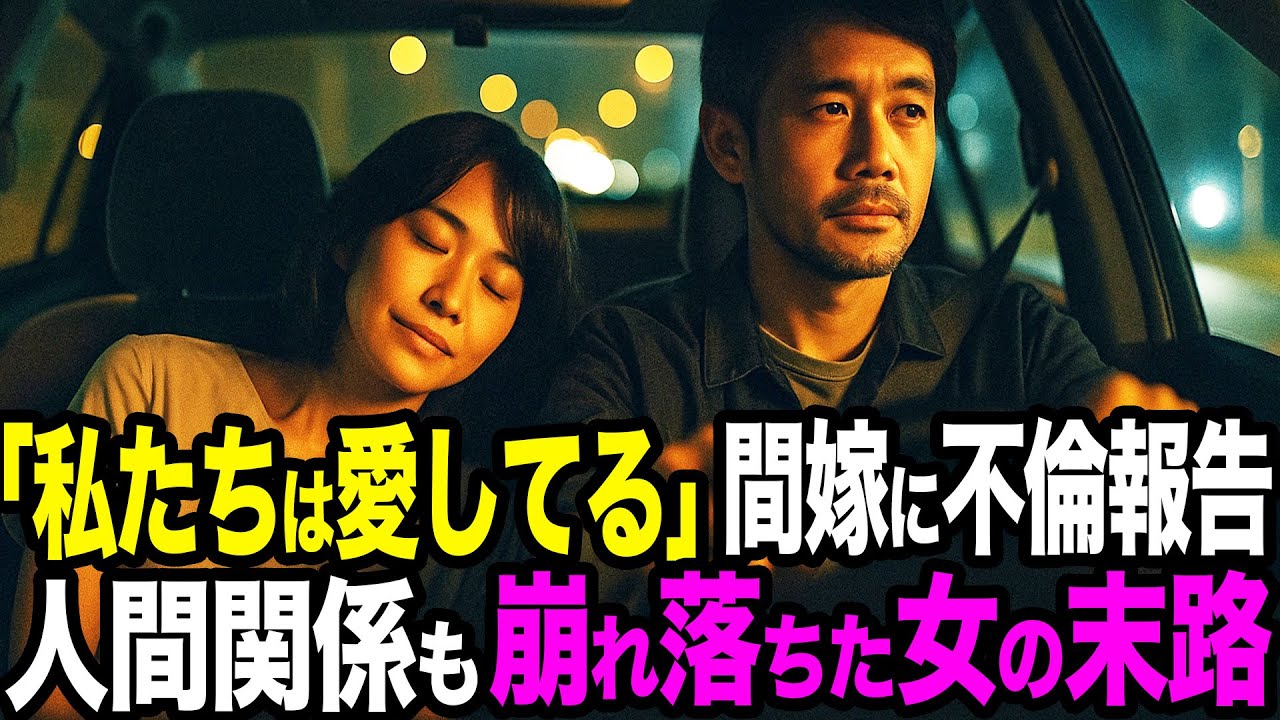 【シタ妻】とてつもなく恥ずかしい妻「あなたの夫と愛し合ってる」嫉妬から始まった不倫→人間関係も崩れ落ちた女の末路【修羅場朗読】