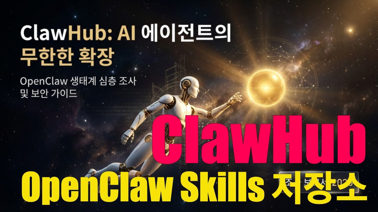 [ClawHub+OpenClaw] OpenClaw를 무한한 확장하는 Skills 저장소 | 700개 이상의 '스킬(Skill)'이 등록된 공개 레지스트리(저장소)