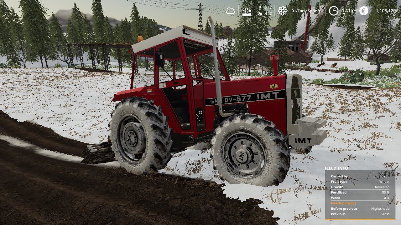 FS19 #Zimsko oranje sa IMT 577# *Oranje u teskim uslovima po snegu*